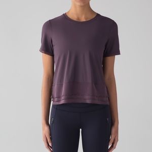 lululemon athletica Deep Purple Short Sleeve Top